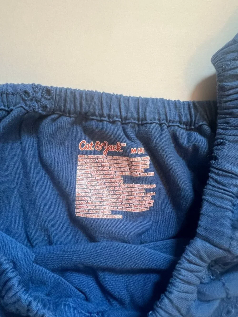 Cat & Jack Blue BOHO Top-Girls Size 8